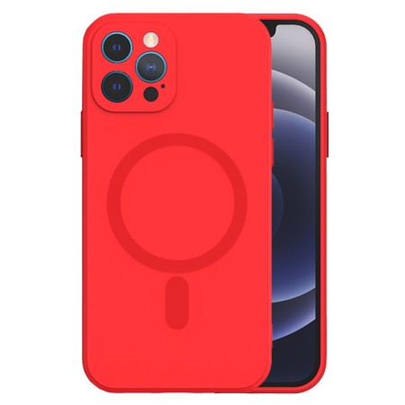 Husa Silicon cu MagSafe TelProtect Iphone 11 Rosu Husa Silicon cu MagSafe TelProtect Iphone 11 Rosu