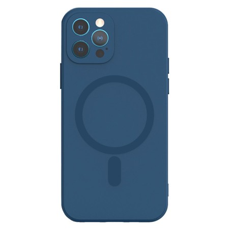 Husa Silicon cu MagSafe TelProtect Iphone 12 Pro Navy Husa Silicon cu MagSafe TelProtect Iphone 12 Pro Navy