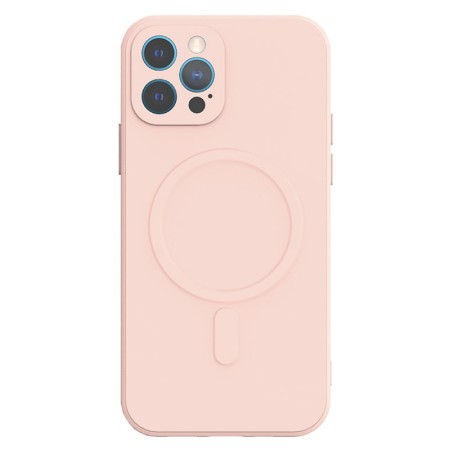 Husa Silicon cu MagSafe TelProtect Iphone 13 Pro Max Roz Husa Silicon cu MagSafe TelProtect Iphone 13 Pro Max Roz