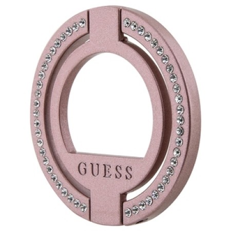 Suport Inel Original Guess MagSafe, Cristale -Roz Suport Inel Original Guess MagSafe, Cristale -Roz