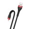 Cablu Foneng USB-Micro USB, 3A, 1M Negru