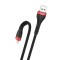Cablu Foneng USB-Lightning, 3A, 1M Negru