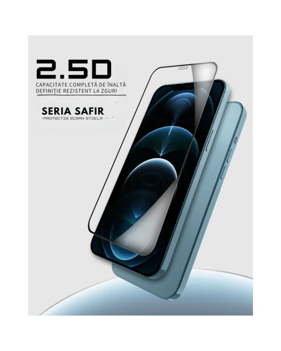 Folie Sticla X-ONE Sapphire Extra Protectie pentru iPhone 16 Pro, fabricata din sticla safir premium, cu rezistenta 9H, claritate perfecta si protectie completa a ecranului.