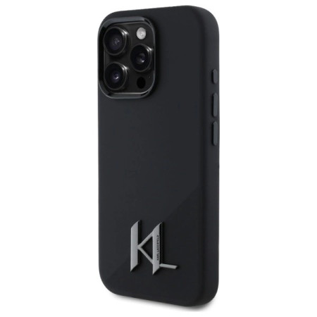 Husa Silicon Karl Lagerfeld MagSafe Metal Logo Iphone 16 Pro Max Husa Silicon Karl Lagerfeld MagSafe Metal Logo Iphone 16 Pro Max