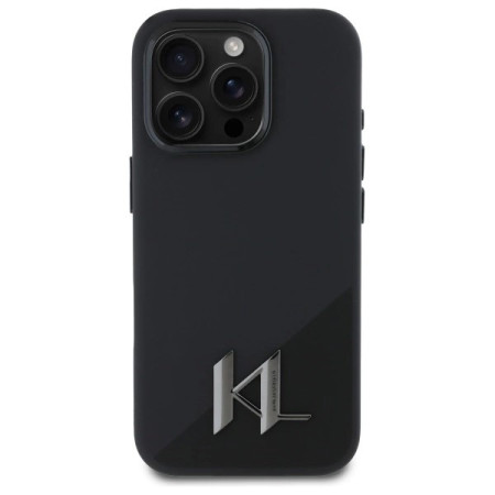 Husa Silicon Karl Lagerfeld MagSafe Metal Logo Iphone 16 Pro Max Husa Silicon Karl Lagerfeld MagSafe Metal Logo Iphone 16 Pro Max