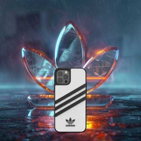 Husa Adidas Moulded Iphone 12/12 Pro Alb-Negru Husa Adidas Moulded Iphone 12/12 Pro Alb-Negru