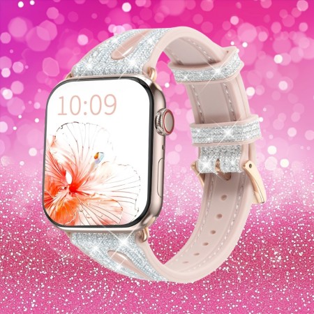 Curea din Silicon Ceas Apple New Chameleon Band 9 / 8 / 7 / 6 / 5 / 4 / 3 / 2 / SE (41 / 40 / 38mm) Argintiu. Curea din Silicon Ceas Apple New Chameleon Band 9 / 8 / 7 / 6 / 5 / 4 / 3 / 2 / SE (41 / 40 / 38mm) Argintiu.
