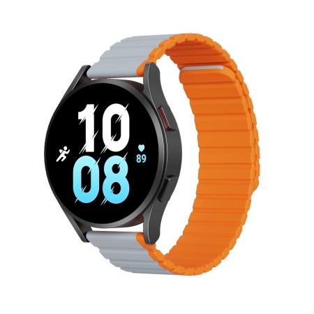 Curea Magnetica Dux Ducis Versiunea 20mm Strap Samsung Galaxy Watch 6 Pro / 6 / 6 Classic / 5 Pro / 5 / 5 Gri/Orange Curea Magnetica Dux Ducis Versiunea 20mm Strap Samsung Galaxy Watch 6 Pro / 6 / 6 Classic / 5 Pro / 5 / 5 Gri/Orange
