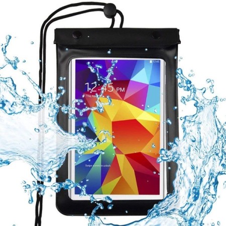 Husa Universala Rezistenta la Apa pentru Telefon / Tabletă de Pana la 8 Inci, Neagra. Husa Universala Rezistenta la Apa pentru Telefon / Tabletă de Pana la 8 Inci, Neagra.