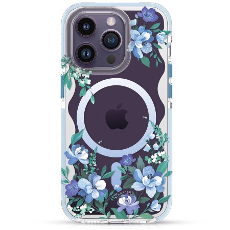 Husa Protectie Kingxbar Seria Flora Magnetica Magsafe Iphone 14 Albastru Husa Protectie Kingxbar Seria Flora Magnetica Magsafe Iphone 14 Albastru
