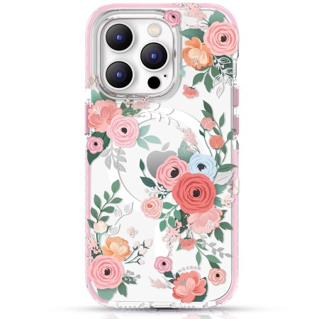 Husa Protectie Kingxbar Seria Flora Magnetica Magsafe Iphone 14 Husa Protectie Kingxbar Seria Flora Magnetica Magsafe Iphone 14
