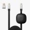 Cablu Atom Studios USB C-USB C Incarcare Rapida Turbo 1.8m - Negru Cablu Atom Studios USB C-USB C Incarcare Rapida Turbo 1.8m - Negru