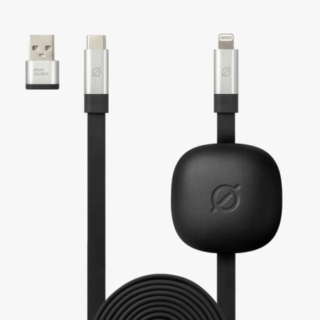 Cablu Atom Studios USB C-Lightning  Incarcare Rapida Turbo 1.8m - Negru Cablu Atom Studios USB C-Lightning  Incarcare Rapida Turbo 1.8m - Negru