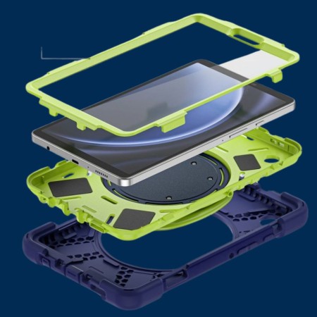Husa Tableta Samsung Galaxy Tab A9 Plus 11.0 X210,X215,X216 Armor TechProtect pentru Copii Albastru-Lime Husa Tableta Samsung Galaxy Tab A9 Plus 11.0 X210,X215,X216 Armor TechProtect pentru Copii Albastru-Lime