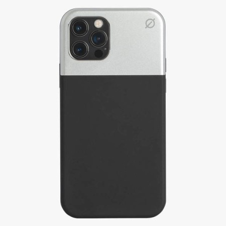 Husa Atom Studios Iphone 12 Stil/Sustenabil/Protectie, MagSafe - Negru Husa Atom Studios Iphone 12 Stil/Sustenabil/Protectie, MagSafe - Negru