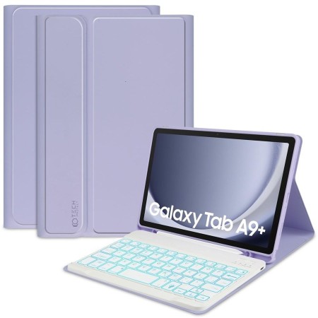 Husa cu Tastatura TechProtect Samsung Galaxy Tab A9 Plus 11.0 X210/X215/X216 Violet Husa cu Tastatura TechProtect Samsung Galaxy Tab A9 Plus 11.0 X210/X215/X216 Violet