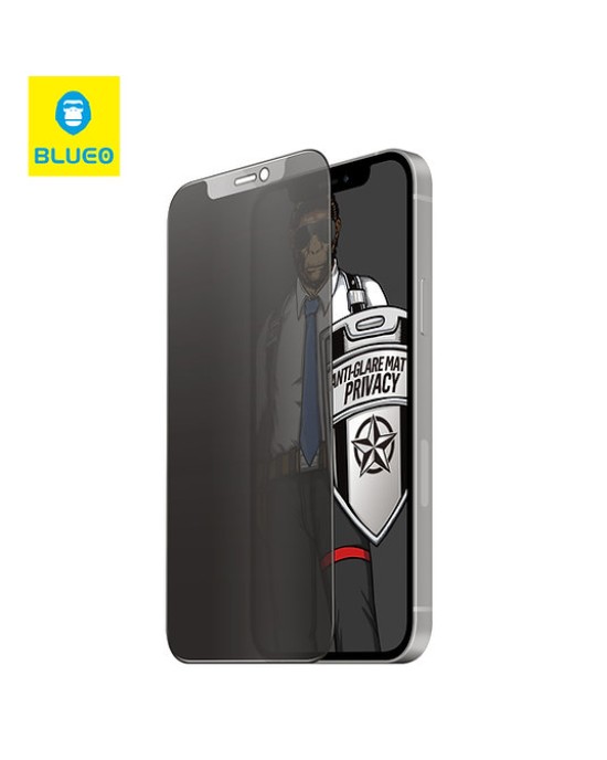 Folie Sticla Privata 5D Mr. Monkey Iphone 15 Plus/ Iphone 16 Plus- Negru