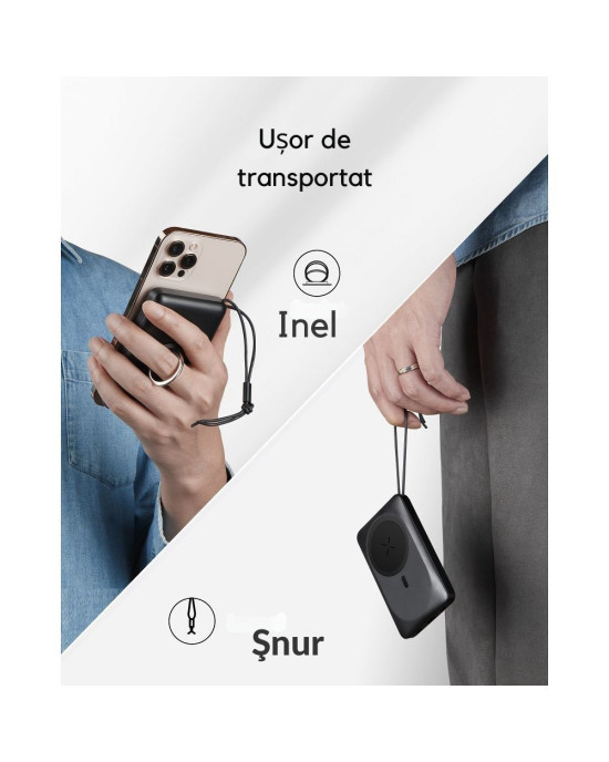 Acumulator Extern Veger MagOn 10.000 mAh – Power Bank cu Încărcare Wireless Acumulator Extern Veger MagOn 10.000 mAh – Power Bank cu Încărcare Wireless