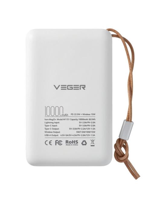 Acumulator Extern Veger MagOn 10.000 mAh – Power Bank cu Încărcare Wireless Acumulator Extern Veger MagOn 10.000 mAh – Power Bank cu Încărcare Wireless