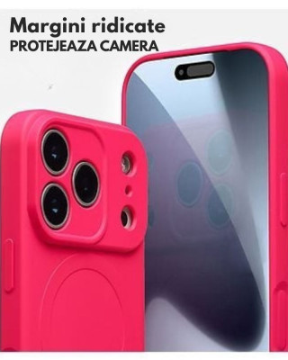 Husă Silicon Premium MagSafe pentru Iphone 17 Pro – Roșu 