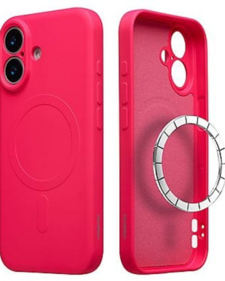 Husă Silicon Premium MagSafe pentru Iphone 17 –Roșu