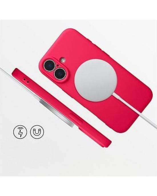 Husă Silicon MagSafe pentru iPhone 17 – Roșu Husă Silicon MagSafe compatibilă pentru iPhone 17 Roșu