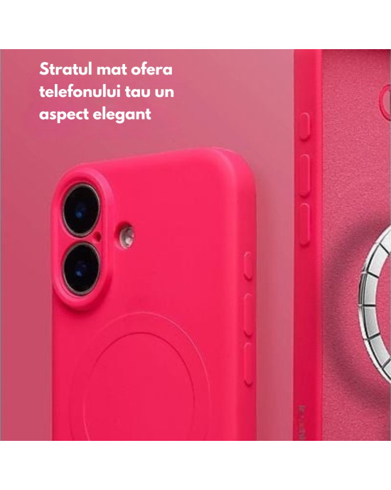 Husă Silicon MagSafe pentru iPhone 17 – Roșu Husă Silicon MagSafe compatibilă pentru iPhone 17 Roșu