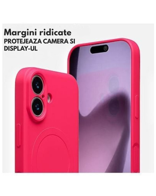 Husă Silicon MagSafe pentru iPhone 17 – Roșu Husă Silicon MagSafe compatibilă pentru iPhone 17 Roșu