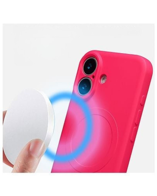 Husă Silicon MagSafe pentru iPhone 17 – Roșu Husă Silicon MagSafe compatibilă pentru iPhone 17 Roșu