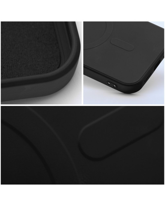 Husă Silicon Premium MagSafe pentru Iphone 17 Pro  –Negru  Husă Silicon MagSafe compatibilă pentru iPhone 17 Pro Negru