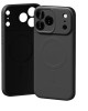 Husă Silicon Premium Catifelat MagSafe Iphone 17 Pro Max -Negru Husă silicon neagră compatibilă MagSafe pentru iPhone 17 Pro Max