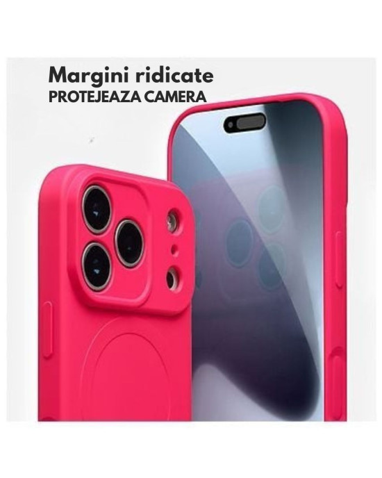 Husă Silicon MagSafe pentru iPhone 17 Pro Max – Roșu Premium Husă Silicon MagSafe pentru iPhone 17 Pro Max – Roșu Premium