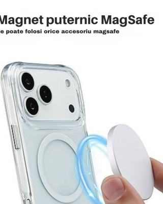 Husă Transparentă MagSafe iPhone 17 Pro Max – Clear Mag Cover