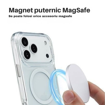 Husă Transparentă MagSafe iPhone 17 Pro Max – Clear Mag Cover Husă Transparentă MagSafe iPhone 17 Pro Max – Clear Mag Cover