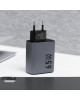 Încărcător GaN 65W Forcell F-Energy cu 3 porturi USB-C și USB-A