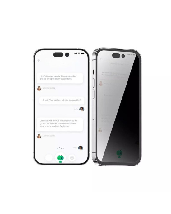 Folie Sticla Privata 5D Blueo Mr. Monkey Iphone 17 Pro Max- Negru Folie Sticla Privata 5D Blueo Mr. Monkey Iphone 17 Pro Max- Negru