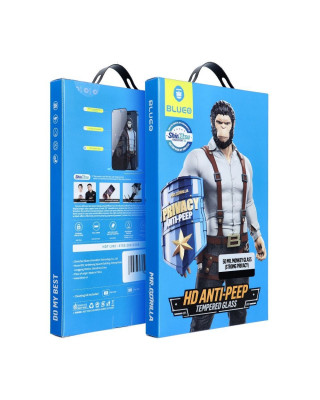 Folie Sticla Privata 5D Blueo Mr. Monkey Iphone 17 Pro Max- Negru