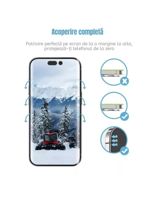 Folie Sticla Privata 5D Blueo Mr. Monkey Iphone 17 Pro Max- Negru Folie Sticla Privata 5D Blueo Mr. Monkey Iphone 17 Pro Max- Negru