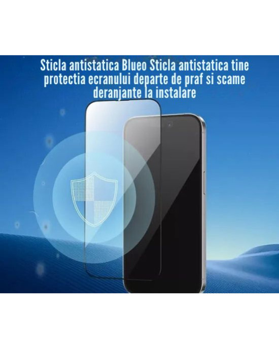 Folie de Sticla Blueo Full Clear HD Premium Iphone 17 Pro Antistatica Folie de Sticla Blueo Full Clear HD Premium Iphone 17 Pro Antistatica