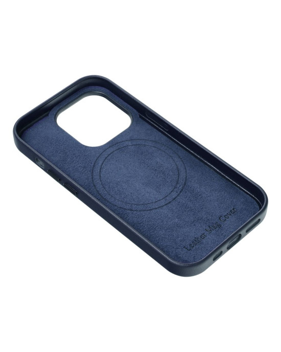 Husa Eleganta Leather Mag Cover Iphone 16 Pro Max -Albastru Indigo