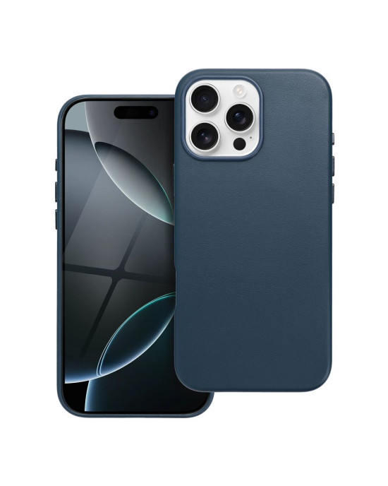 Husa Eleganta Leather Mag Cover Iphone 16 Pro Max -Albastru Indigo