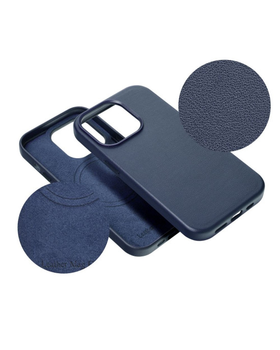 Husa Eleganta Leather Mag Cover Iphone 16 Pro Max -Albastru Indigo