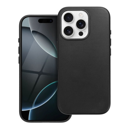 Husa Eleganta Leather Mag Cover Iphone 16 Pro Max-Negru Husa Eleganta Leather Mag Cover Iphone 16 Pro Max-Negru