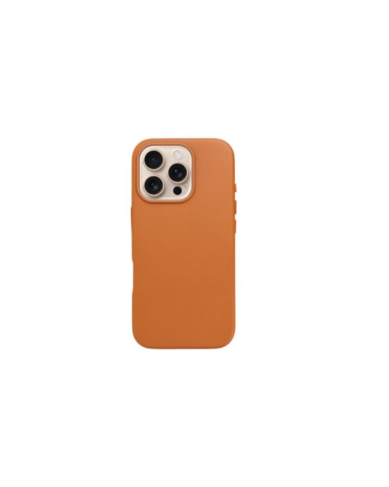 Husa Eleganta Leather Mag Cover Iphone 16 Pro Max- Portocalie