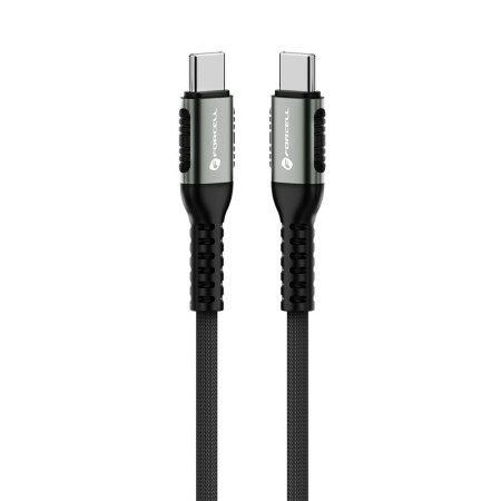 Cablul Forcell F-ENERGY C260 Type C la Type C QC4.0 PD 5A 100W Cafule 1,2 m - Negru Cablul Forcell F-ENERGY C260 Type C la Type C QC4.0 PD 5A 100W Cafule 1,2 m - Negru