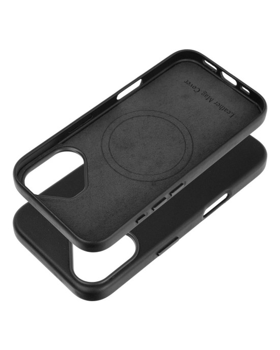 Husa Eleganta Leather Mag Cover Iphone 16 Pro Max-Negru