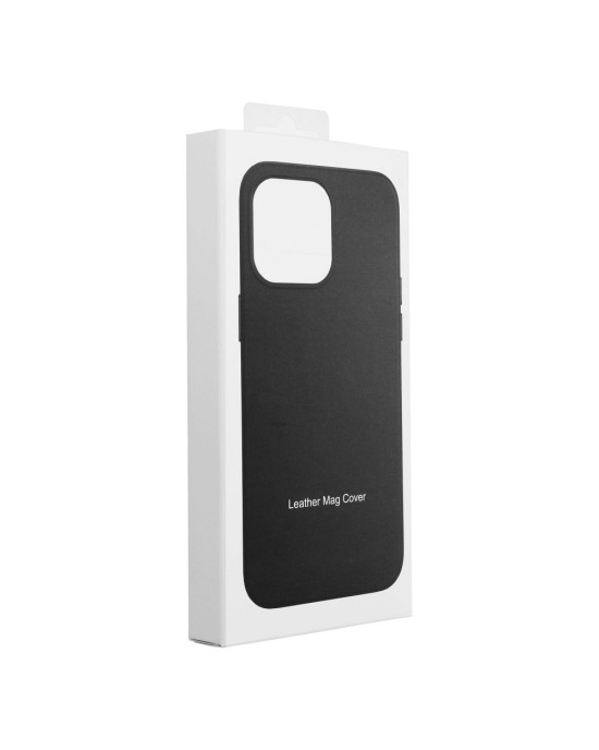 Husa Eleganta Leather Mag Cover Iphone 16 Pro Max-Negru