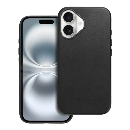 Husa Eleganta Leather Mag Cover Iphone 16 -Negru Husa Eleganta Leather Mag Cover Iphone 16 -Negru