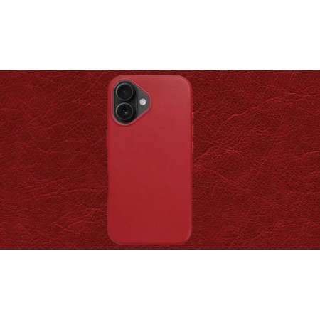 Husa Eleganta Leather Mag Cover Iphone 16 - Rosie Husa Eleganta Leather Mag Cover Iphone 16 - Rosie