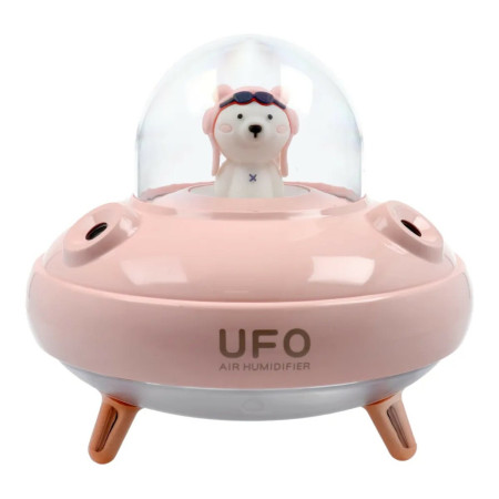 Umidificator de Aromaterpie Ufo cu Difuzor -Roz Pal
